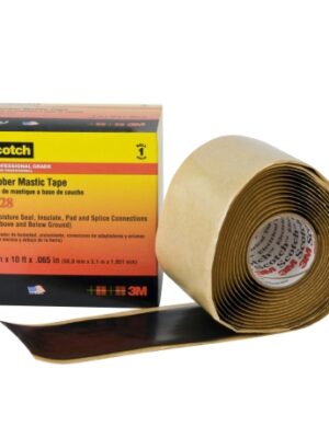 CINTA SCOTCH 2228 AUTOFUNDENTE (VULCANIZADO ) ERP 2"X 3MTS NEGRO