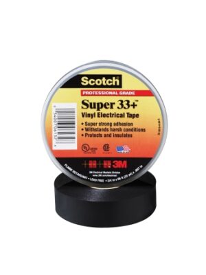 CINTA AISL. SCOTCH SUPER 33+ VINILLO NEGRO 3/4"X 20 MTS