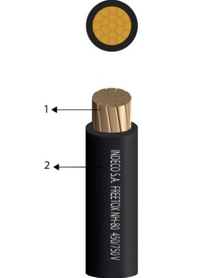 12313WB0015 CABLE NH-80 450/750V 25MM COLOR NEGRO (METRO) - INDECO