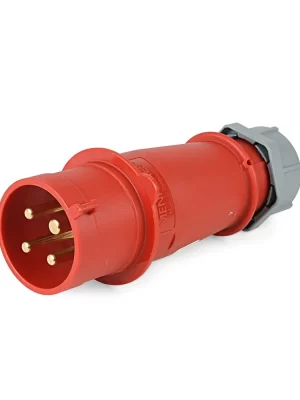 ENCHUFE INDUSTRIAL 32A 3P+N+T 415V ROJO 6H IP44 - MENNEKES