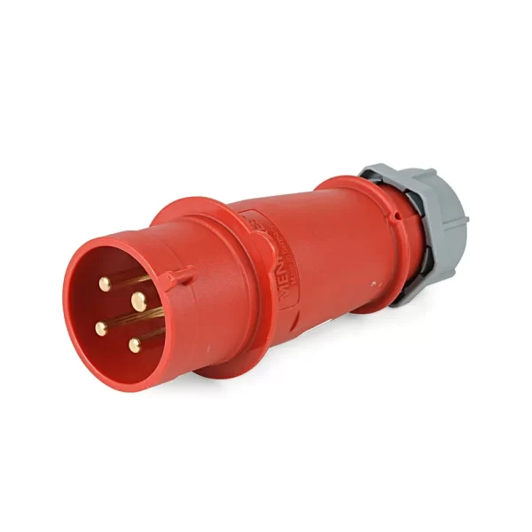 ENCHUFE INDUSTRIAL 32A 3P+N+T 415V ROJO 6H IP44 - MENNEKES