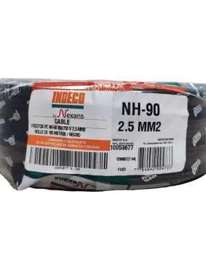 155694 CABLE LIBRE HALOGENO 750V 2.5MM2 NEGRO FREETOX-PC NH90 - INDECO