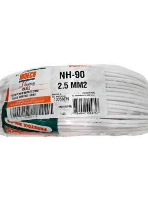 155695 CABLE LIBRE HALOGENO 750V 2.5MM2 BLANCO FREETOX-PC NH90 - INDECO