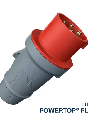 ENCHUFE INDUSTRIAL 16AMP 3P+T 415V ROJO 6H IP44 - MENNEKES