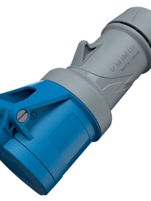34301015228 TOMA INDUSTRIAL AEREO 32A 2P+T 230V AZUL 6H IP44- MENNEKES