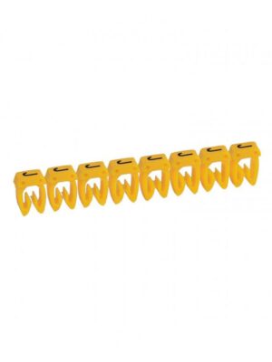 MARCADOR PARA CABLE 1.5 A 2.5 LETRA "J" - /TIRA X 20 UND