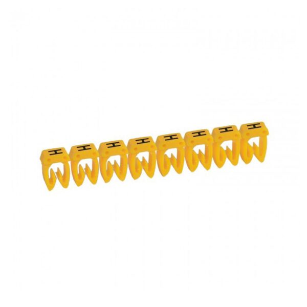 MARCADOR PARA CABLE 1.5 A 2.5 LETRA "H" - /TIRA X 20 UND