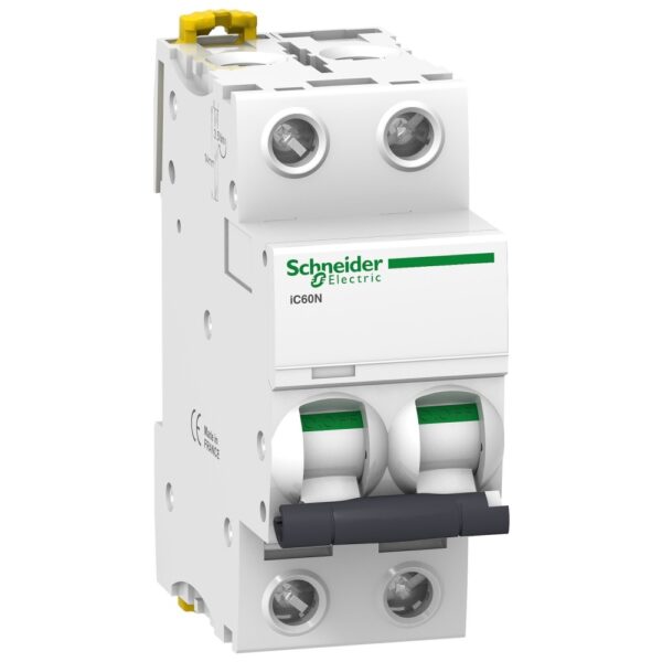 INTERRUPTOR TERMOMAGNETICO  P/RIEL 2P 2A   A9F74202 - SCHNEIDER