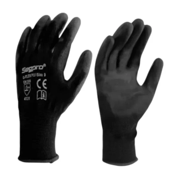 GUANTES DE POLIURITANO - NEGRO T/08