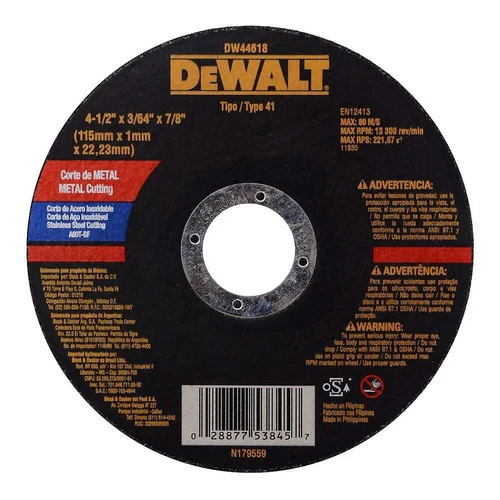 DISCO DE DESBASTE 4.1/2X 3/64X 7/8"
