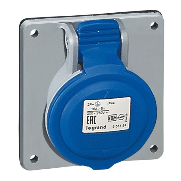 TOMA INDUSTRIAL EMPOTRADO 16A 2P+T  250VAC  IP44 - LEGRAND