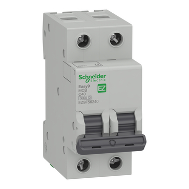 INTERRUPTOR TERMOMAGNETICO BIPOLAR 2X40 A EZ9F56240 SCHNEIDER 5401