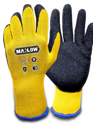 GUANTE DE HILO CON PALMA DE LATEX  TALLA  1O - MAXLOW (REGALO)