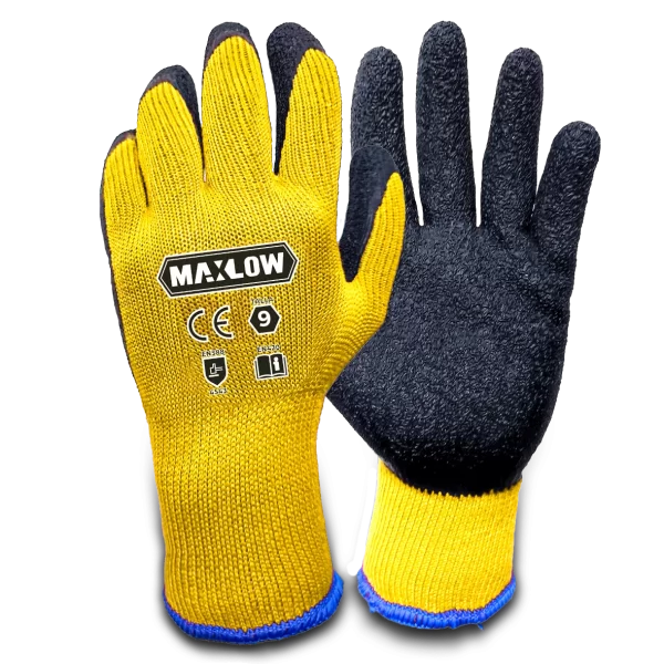 GUANTE DE HILO CON PALMA DE LATEX  TALLA  1O - MAXLOW (REGALO)