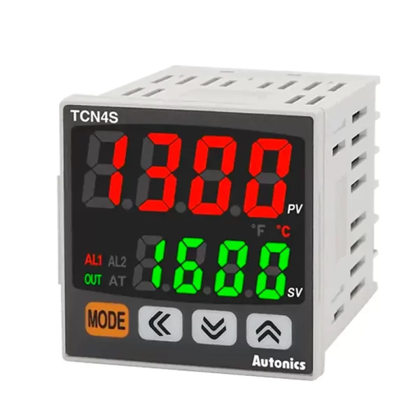 CONTROL DE TEMPERATURA DIGITAL 2 DISPLEY 48X48 MM_TCN4S-24R