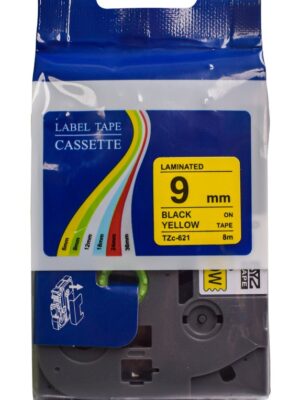 CINTA ADHESIVA EXTRA FUERTE AMARILLO (9MM X 8M) TZ2-S621