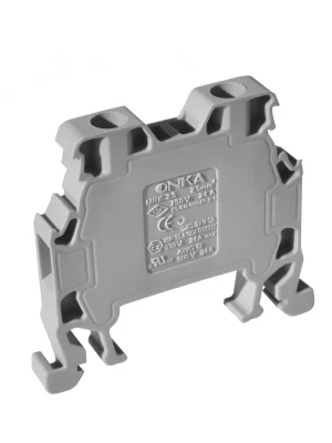 bornera-2.5 BORNERA GRIS CONEXIÓN RIEL DIN-MRK 2.5MM²