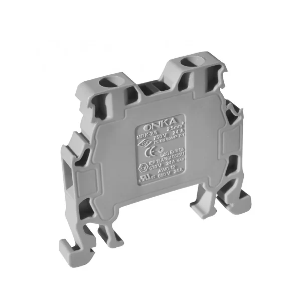 BORNERA GRIS CONEXIÓN RIEL DIN-MRK 2.5MM²