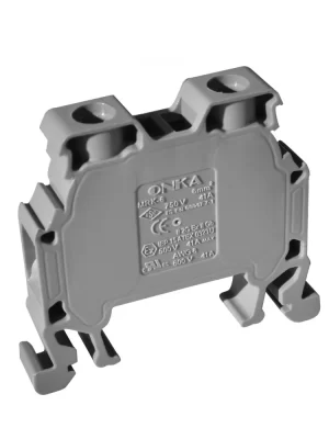 bornera-6 BORNERA GRIS CONEXIÓN RIEL DIN-MRK 6MM²