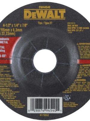 DISCO DESBASTE METAL 4.1/2"X1 X 80-4 PCZ