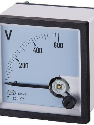 images (1) voltímetro analógico de panel MODELO 007 0-150VAC ESCALA 0-9000VAC, 50/60HZ, RMS COMPENSADO, RELACIÓN PT 60/1, SERIE SWITCHBOARD,