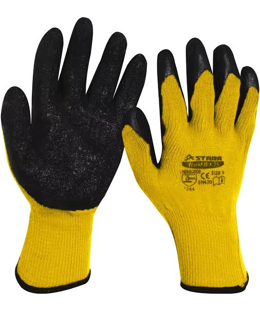 GUANTE H15 PU NEG8 - NEGRO CON AMARILLO