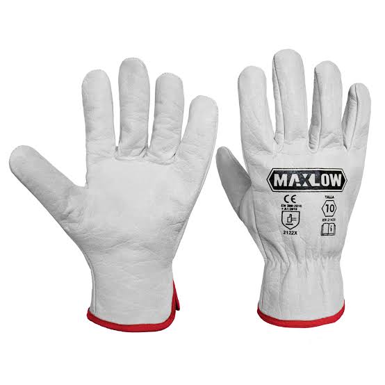 GUANTES CUERO VADANA BLANCO TALLA 10 - MAXLOW