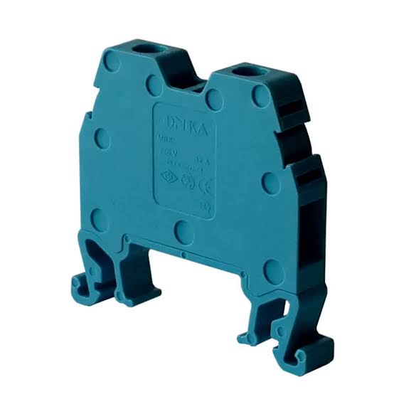 BORNERA AZUL CONEXION RIEL DIN-MRK 6MM²