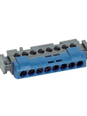 BORNERA NEUTRO AZUL 16MM2 P/8 CONDUCTORES