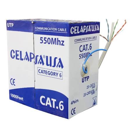 CABLE UTP CAT-6 "CELAPSA USA" 4 PARES 23AWG.