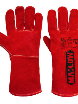 GUANTE SOLDADOR ROJO TALLA 10 #14 - MAXLOW
