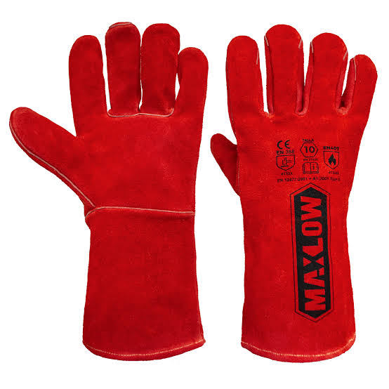 GUANTE SOLDADOR ROJO TALLA 10 #14 - MAXLOW