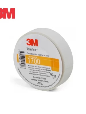 CINTA AISLANTE 3M 19MM X 18 M BLANCO 1700