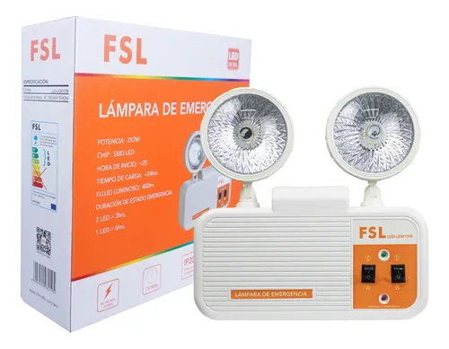 LAMPARA DE EMERGENCIA 2X5W  LED-EM205BL - FSL