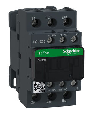 LC1D25M7_Image_369 CONTACTOR POTENCIA MAGNETICO 3P 25A AC3 220VAC 1NA+1NC TESYS LC1D25M7 - SCHNEIDER