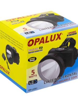 OP-L5351-1 LINTERNA FRONTAL RECARGABLE 5W OP-I5351 - OPALUX