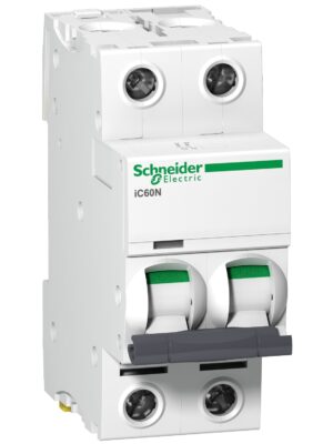 PB111066_1500 A9F44240- INTERRUPTOR TERMOMAGNETICA P/RIEL 2P X 40A 20KA/6KA 220V/415V- SCHNEIDER
