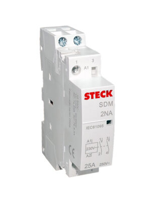 SDM2520M CONTACTOR MODULAR 2P 25A AC3 250VAC 2NA - SDM2520M - STECK